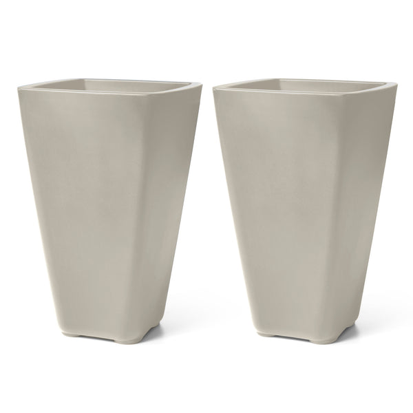 Bridgeview Tall Planter™ - Concrete Gray 2 Pack