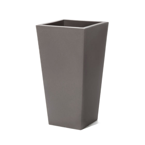 Tremont Tall Square Tapered Planter™ - Dark Cedar