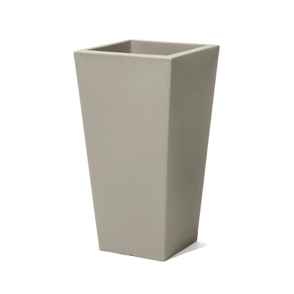 Tremont Tall Square Tapered Planter™ - Concrete Gray