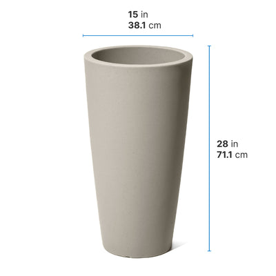 Tremont Tall Round Tapered Planter™ dimensions