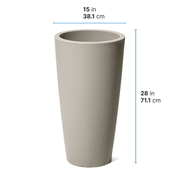 Tremont Tall Round Tapered Planter™ dimensions