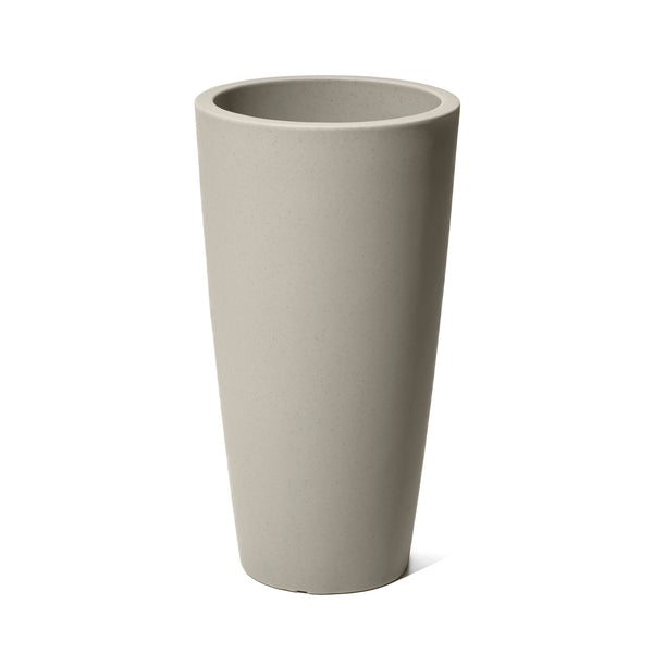 Tremont Tall Round Tapered Planter™ - Concrete Gray