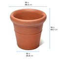 Claremont Planter™ dimensions