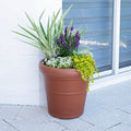 Claremont Planter™ - Terracotta with plants