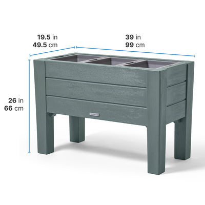 Lakewood Raised Planter™ dimensions