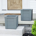 Lakewood Planter Box™ - Sage Gray 2 Pack on porch