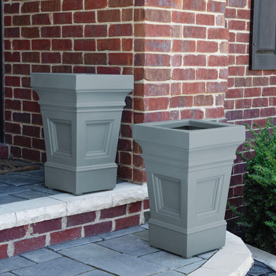Atherton Planter Box™  - Sage Gray 2 pack on steps