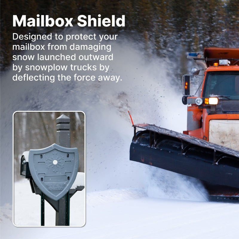 Mailbox Shield protects from damaging snow