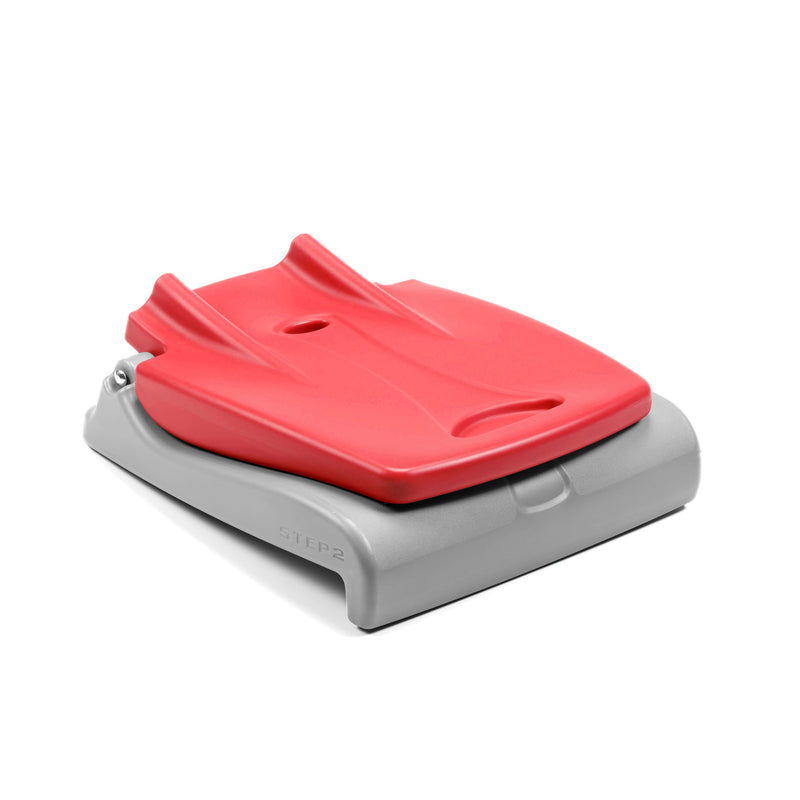 Flip Seat™ - Red & Gray in folded position