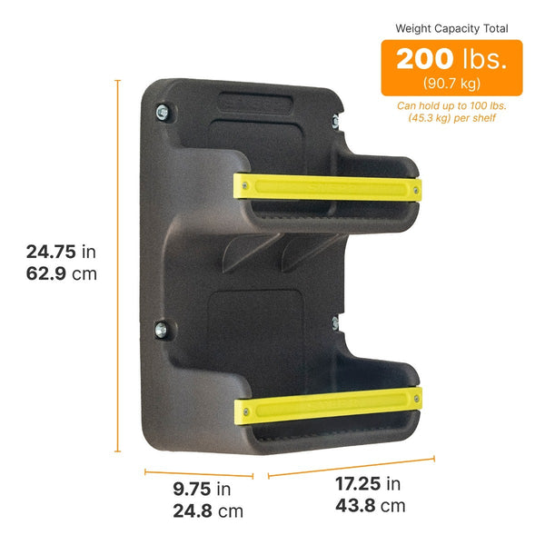EverTough Vertical Wall Shelf™ dimensions