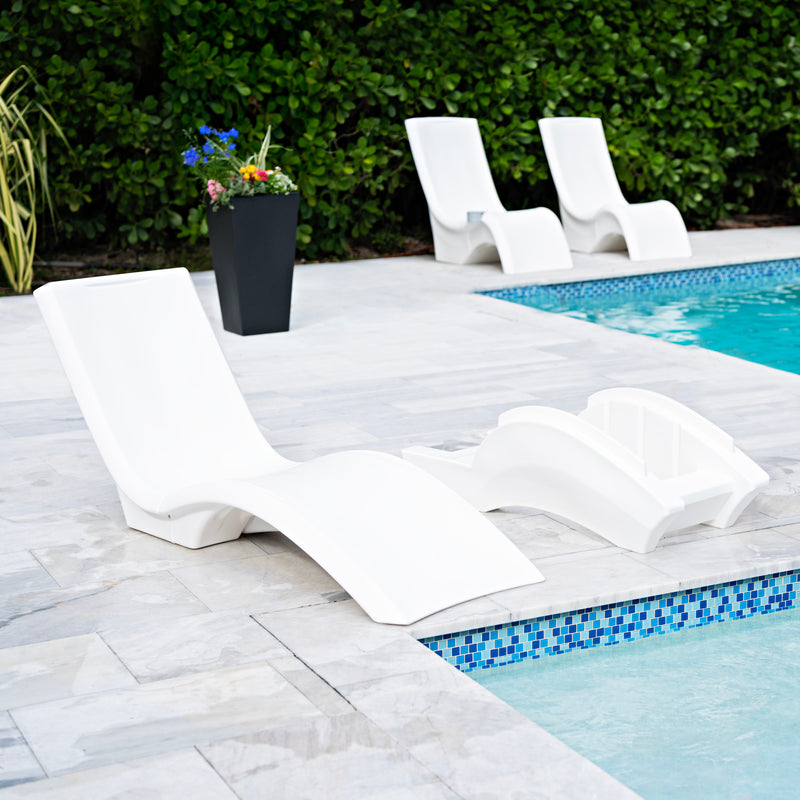 Vero Pool Lounger Tall disassembled chair and riser