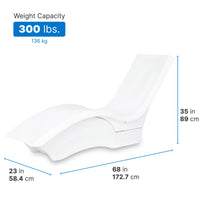 Vero Pool Lounger Tall dimensions