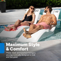 Vero Pool Lounger Tall ergonomically designed for comfort