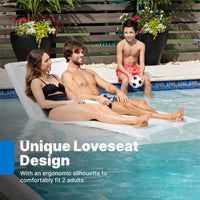 Vero Lounger Loveseat comfortably fits 2 adults