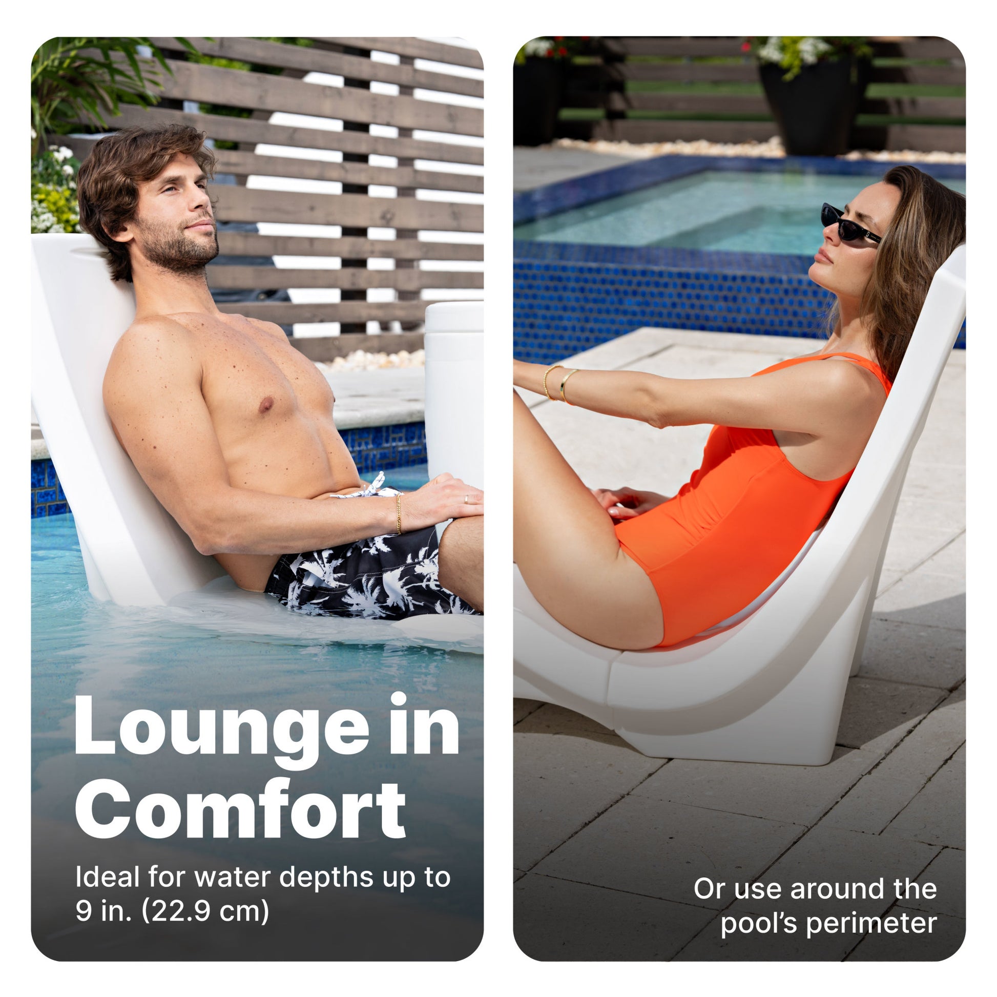 Vero Chair for sun deck or poolside