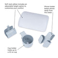 Vero Pool Accessories™ - Gray resin pillow phone holder and cup holder