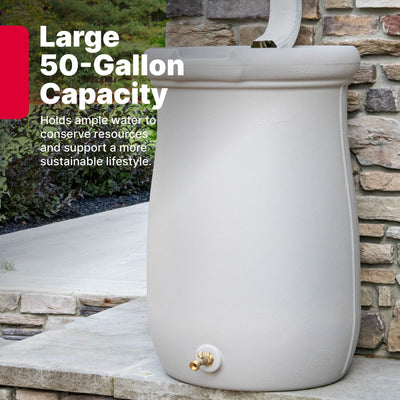 Fernway Rain Barrel™ 50 gallon capacity