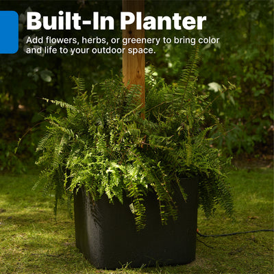 Firefly String Light Pole Stand with Planter™ (2pk)