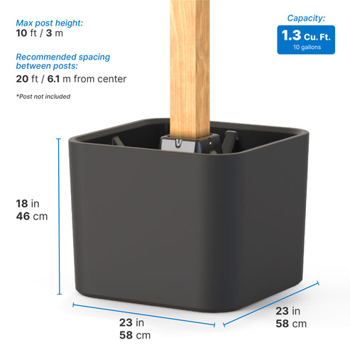 String Line Stand Firefly String Light Pole Stand with Planter™ (2pk) from Step2