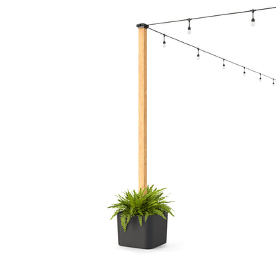 Firefly String Light Pole Stand with Planter™ (2pk)