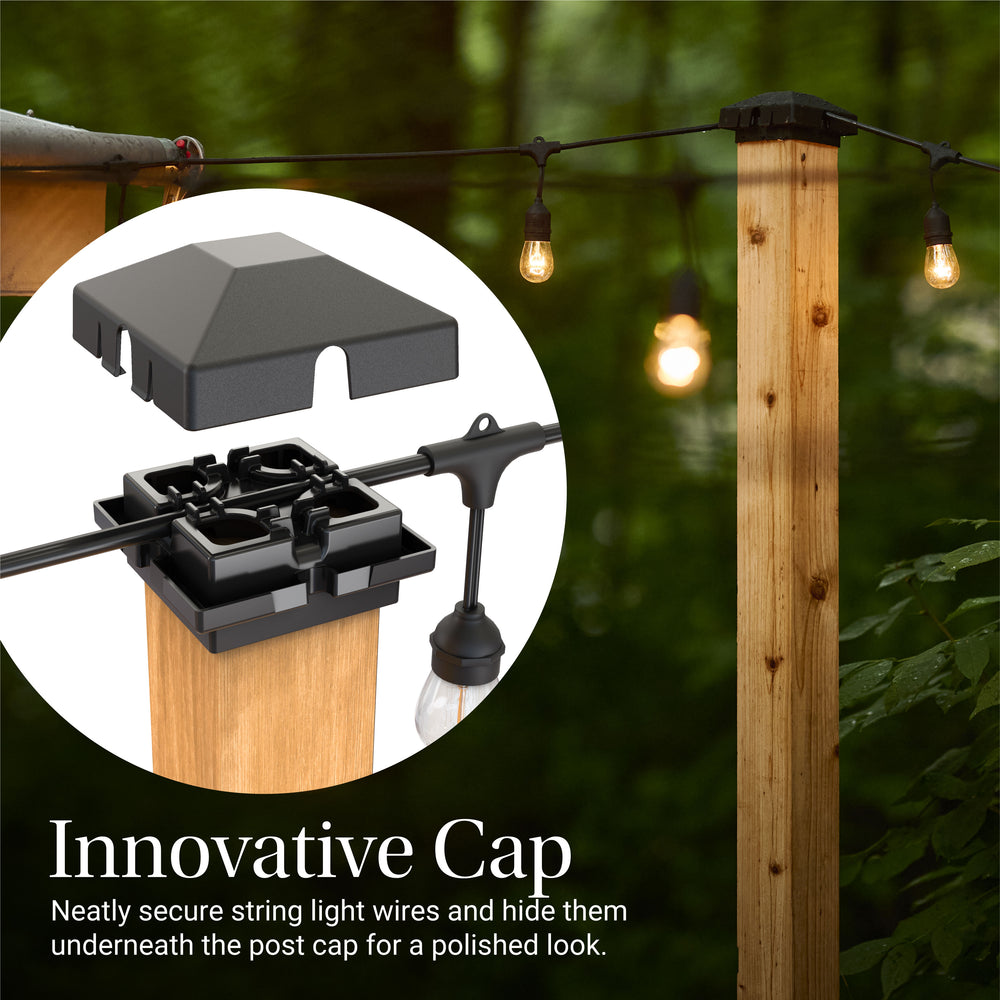 String Line Stand Firefly String Light Pole Stand with Planter™ (2pk) from Step2