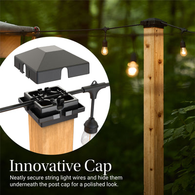 Firefly String Light Pole Stand with Planter™ (2pk)