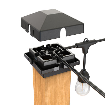 Firefly String Light Pole Stand with Planter™ (2pk)