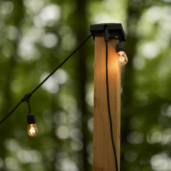 planter pot light post Firefly String Light Pole Stand with Planter™ (2pk)