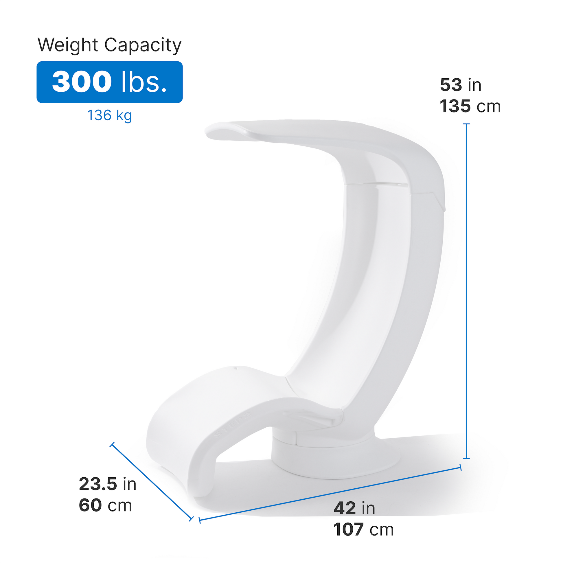 Mondello Chair with Shade™ dimensions diagram