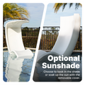 Mondello Chair with Shade™ optional sunshade with removable cover