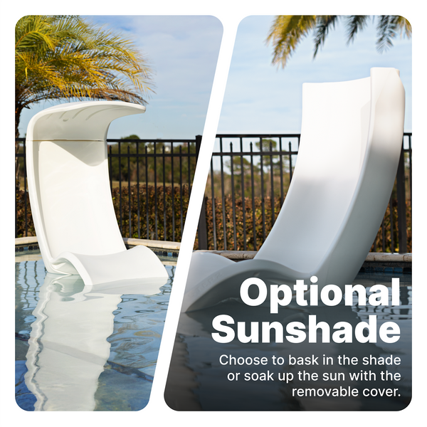 Mondello Chair with Shade™ optional sunshade with removable cover