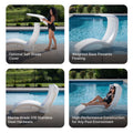 Mondello Lounger with Shade with weighted base and optional sun shade cover
