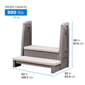 Hot Tub Storage Steps With Handrail™ dimensions