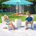 Vero In-Pool Shade Table on the patio