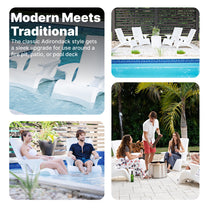 Vero Adirondack Chair for use around fire pit, patio or pool deck