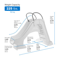 Vero Pool Slide™ dimensions diagram