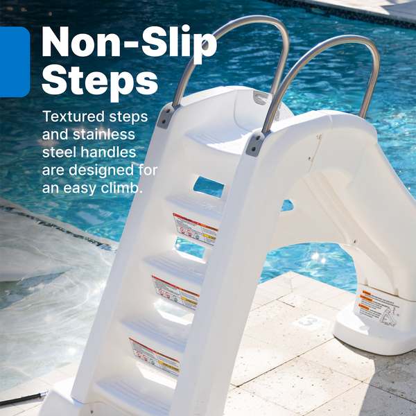 Vero Pool Slide™ non-slip steps