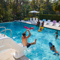 Vero Pool Slide™ with man using slide