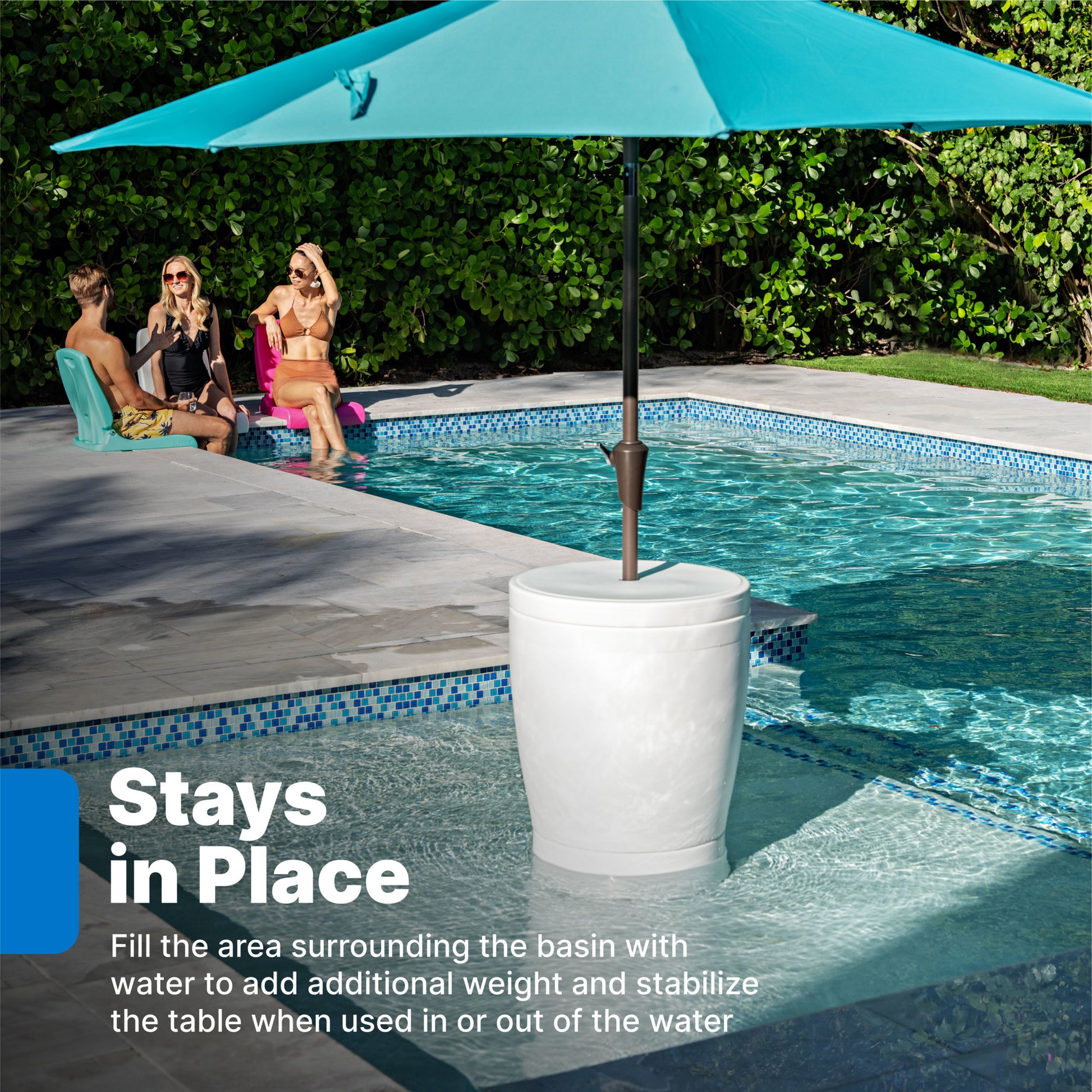 Step2 Vero In-Pool Shade Table (White)
