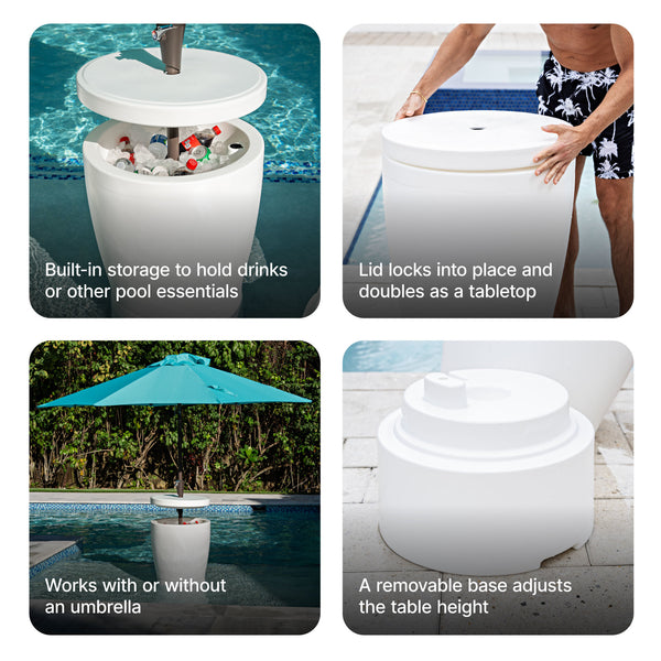 Vero In-Pool Shade Table value props