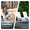 Vero Chair Tall ideal in water depths up to 15 inches or around the pool's perimeter