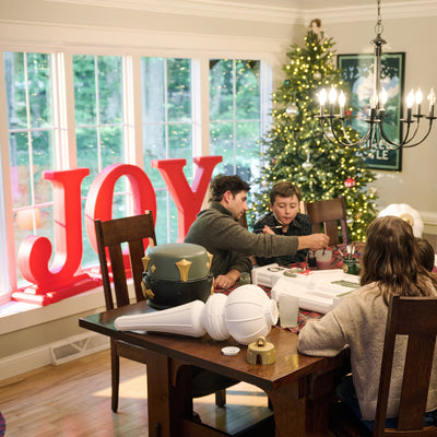 Paintable Large 3-Pack Outdoor Christmas Ornaments