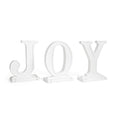 Large Outdoor 3-Piece Christmas JOY Letters Decoration - White