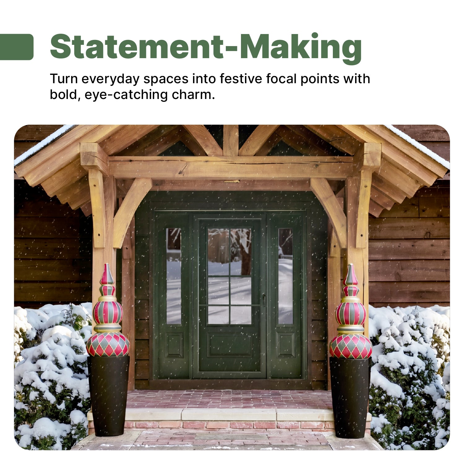 Paintable Outdoor Christmas Ornament Topiary