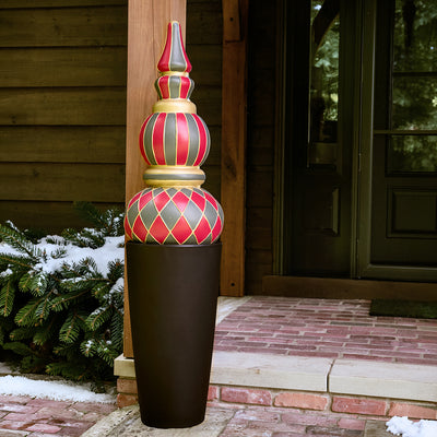 Paintable Outdoor Christmas Ornament Topiary