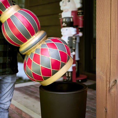 Paintable Outdoor Christmas Ornament Topiary