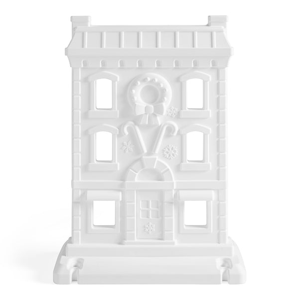 Paintable Large 3-Piece Outdoor Christmas Village