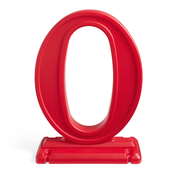 Paintable Large Outdoor 3-Piece Christmas JOY Letters Decoration - Red