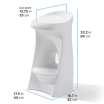 Vero In-Pool Stool™ dimensions diagram