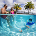 Vero In-Pool Stool™ couple using stools in water